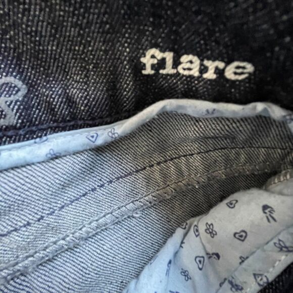 Vintage Mudd Jeans Womens 7 Dark Flare Y2K Belt Accessory - Picture 8 of 8